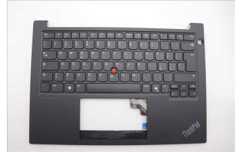 Lenovo 5M11N99987 C-Cover with keyboard, Italian, Black, UK