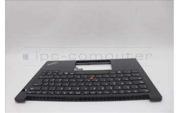 Lenovo 5M11N99987 C-Cover with keyboard, Italian, Black, UK