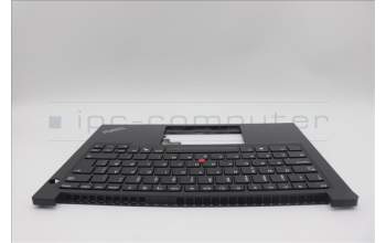 Lenovo 5M11N99991 C-Cover with keyboard, Norwegian, Black, UK