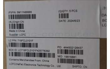 Lenovo 5M11N99995 C-Cover with keyboard, Portuguese, Black, UK