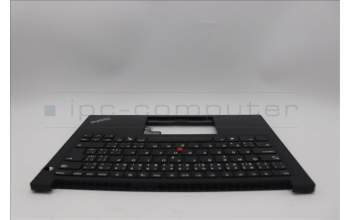 Lenovo 5M11P00003 C-Cover with keyboard, Czech Slovakian, Black, UK