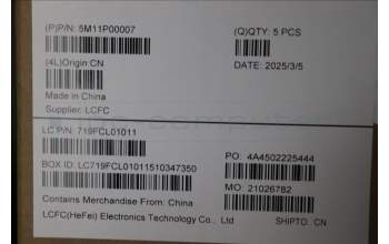 Lenovo 5M11P00007 MECH_ASM FRU SLV (SRX) UK BK