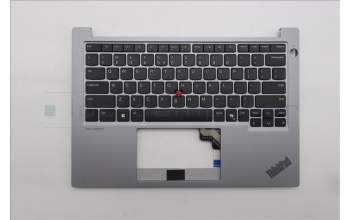 Lenovo 5M11P32203 C-Cover with keyboard, US English Euro, Arctic Grey, US