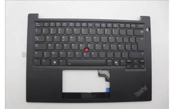 Lenovo 5M11P32323 C-Cover with keyboard, Belgian, Black, Backlight, UK