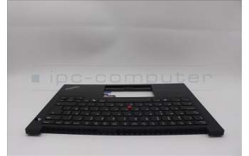Lenovo 5M11P32327 C-Cover with keyboard, Danish, Black, Backlight, UK