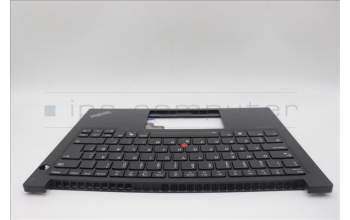 Lenovo 5M11P32331 C-Cover with keyboard, Danish, Black, Backlight, UK