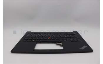 Lenovo 5M11P32335 C-Cover with keyboard, Spanish, Black, Backlight, UK