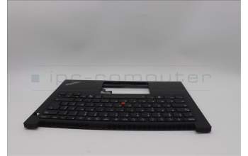 Lenovo 5M11P32343 C-Cover with keyboard, French, Black, Backlight, US