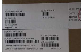 Lenovo 5M11P32379 MECH_ASM FRU HBW BL (SRX) US BK