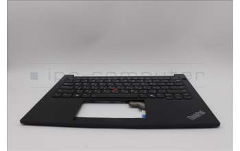 Lenovo 5M11P32379 C-Cover with keyboard, Hebrew, Black, Backlight, US
