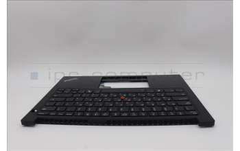 Lenovo 5M11P32379 C-Cover with keyboard, Hebrew, Black, Backlight, US