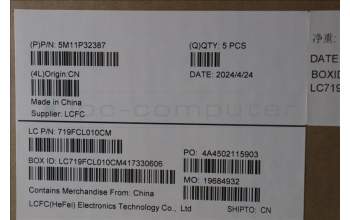 Lenovo 5M11P32387 C-Cover with keyboard, Italian, Black, Backlight, UK