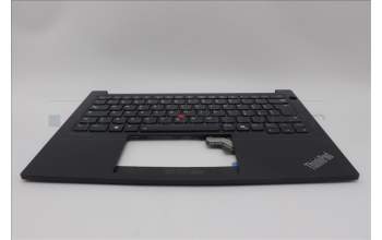 Lenovo 5M11P32387 C-Cover with keyboard, Italian, Black, Backlight, UK