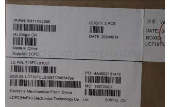 Lenovo 5M11P32395 C-Cover with keyboard, Norwegian, Black, Backlight, UK