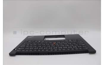 Lenovo 5M11P32420 C-Cover with keyboard, Czech Slovakian, Black, Backlight, UK