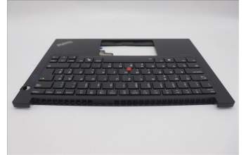 Lenovo 5M11P32428 C-Cover with keyboard, Slovenian, Black, Backlight, UK
