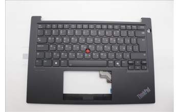 Lenovo 5M11P32492 C-Cover with keyboard, Bulgarian, Black, Backlight, UK