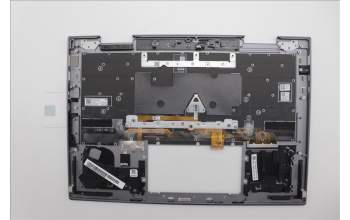 Lenovo 5M11P34966 C-Cover with keyboard, USA English, Luna Grey, Fingerprint, WLAN, US