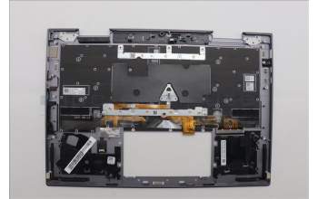 Lenovo 5M11P34973 C-Cover with keyboard, Hebrew, Luna Grey, Fingerprint, WLAN, US