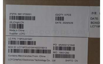 Lenovo 5M11P35001 C-Cover with keyboard, Czech Slovakian, Luna Grey, Fingerprint, WLAN, UK