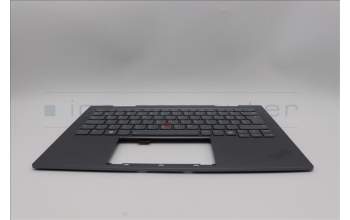 Lenovo 5M11P35011 C-Cover with keyboard, Hungarian, Luna Grey, Fingerprint, WLAN, UK