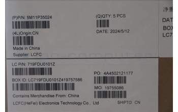 Lenovo 5M11P35024 C-Cover with keyboard, Swedish/Finnish, Luna Grey, Fingerprint, WLAN, UK