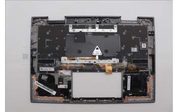 Lenovo 5M11P35033 C-Cover with keyboard, Arabic, Luna Grey, Fingerprint, WWAN, US