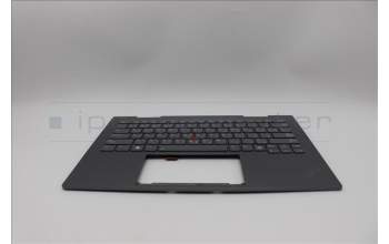 Lenovo 5M11P35033 C-Cover with keyboard, Arabic, Luna Grey, Fingerprint, WWAN, US