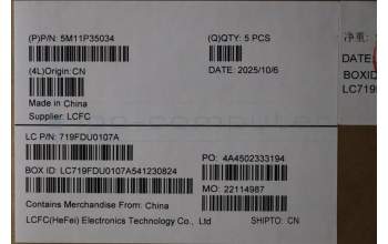 Lenovo 5M11P35034 C-Cover with keyboard, Belgian, Luna Grey, Fingerprint, WWAN, UK