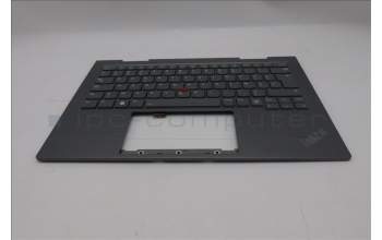 Lenovo 5M11P35034 C-Cover with keyboard, Belgian, Luna Grey, Fingerprint, WWAN, UK