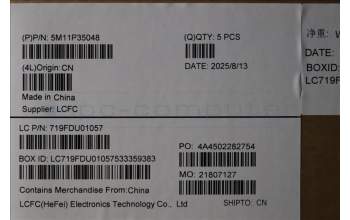 Lenovo 5M11P35048 C-Cover with keyboard, Hungarian, Luna Grey, Fingerprint, WWAN, UK