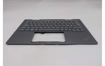 Lenovo 5M11P35056 C-Cover with keyboard, Nordic, Luna Grey, Fingerprint, WWAN, UK