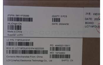 Lenovo 5M11P35089 C-Cover with keyboard, Korean, Luna Grey, Fingerprint, WWAN, US