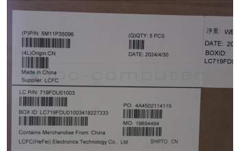 Lenovo 5M11P35096 C-Cover with keyboard, Slovenian, Luna Grey, Fingerprint, WWAN, UK