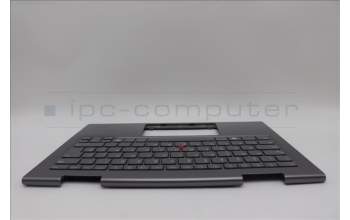 Lenovo 5M11P35097 C-Cover with keyboard, Spanish, Luna Grey, Fingerprint, WWAN, UK