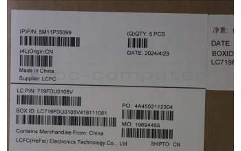 Lenovo 5M11P35099 C-Cover with keyboard, Switzerland, Luna Grey, Fingerprint, WWAN, UK