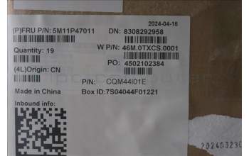 Lenovo 5M11P47011 WLAN A-Cover+ANT ASM,BK