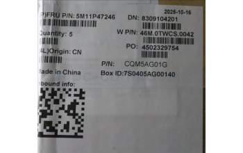 Lenovo 5M11P47246 C-Cover with keyboard, US English Euro, No NFC, Backlight, US