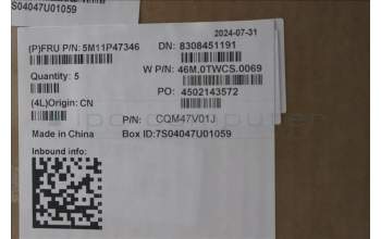 Lenovo 5M11P47346 C-Cover with keyboard, Hungarian, No NFC, Backlight, UK