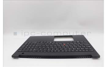Lenovo 5M11P68327 C-Cover with keyboard, Hebrew, Black, Backlight, US