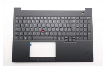 Lenovo 5M11P68368 C-Cover with keyboard, Switzerland, Black, Backlight, UK
