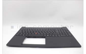 Lenovo 5M11P68378 C-Cover with keyboard, Turkish, Black, Backlight, UK