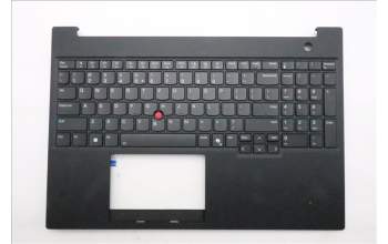 Lenovo 5M11P68433 C-Cover with keyboard, US English Euro, Black, Backlight, WWAN, SIM, US