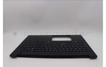 Lenovo 5M11P68449 C-Cover with keyboard, Hebrew, Black, Backlight, WWAN, SIM, US