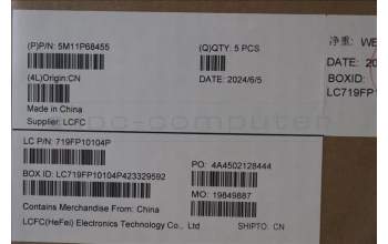 Lenovo 5M11P68455 C-Cover with keyboard, Icelandic, Black, Backlight, WWAN, SIM, UK