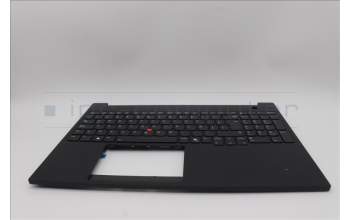 Lenovo 5M11P68792 C-Cover with keyboard, Spanish LA, Black, Backlight, WWAN, SIM, UK