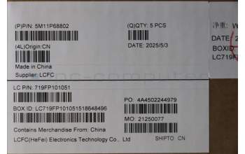 Lenovo 5M11P68802 C-Cover with keyboard, Nordic, Black, Backlight, WWAN, SIM, UK