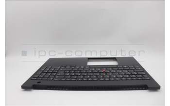 Lenovo 5M11P68821 C-Cover with keyboard, Slovenian, Black, Backlight, WWAN, SIM, UK