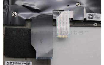 Lenovo 5M11P68938 C-Cover with keyboard, German, Grey, Backlight, UK