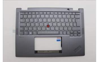 Lenovo 5M11P69147 C-Cover with keyboard, Swedish/Finnish, Grey, Backlight, WWAN, UK